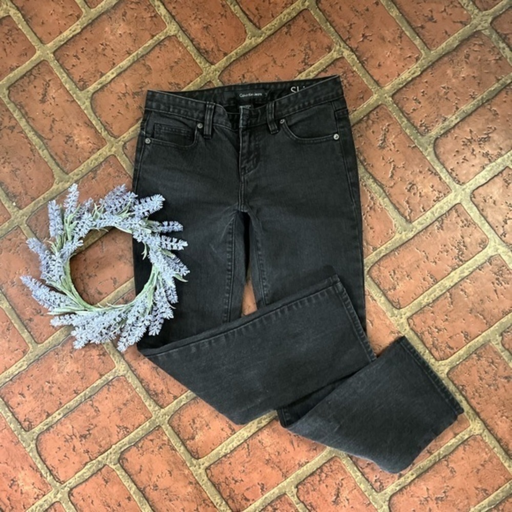 Calvin Klein Jeans black skinny denim jeans D-15